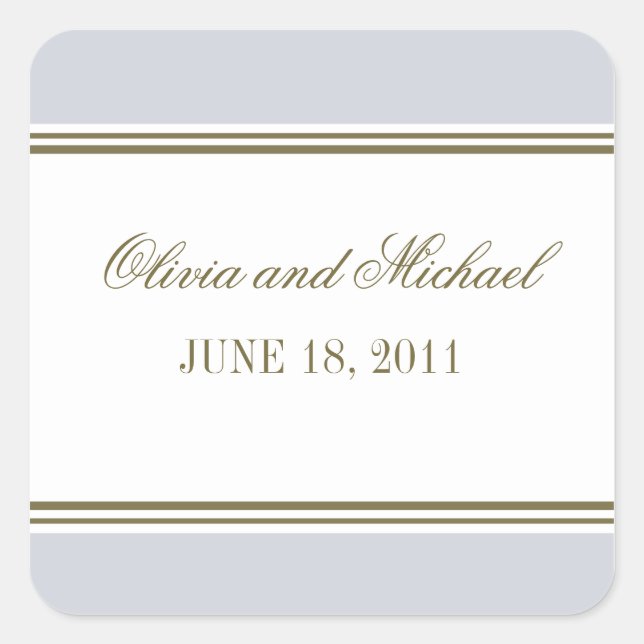 Sticker bleu français simple à bande (Devant)