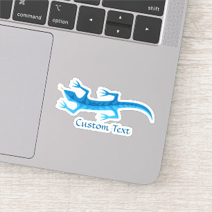 Sticker Bleu Lizard