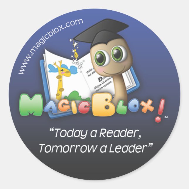 Sticker bleu MagicBlox 2" (Devant)