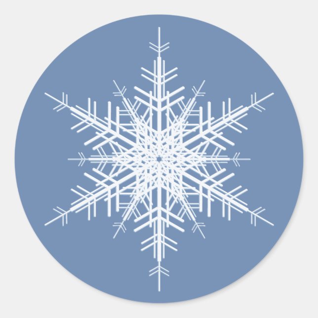 Sticker bleu neige (Devant)