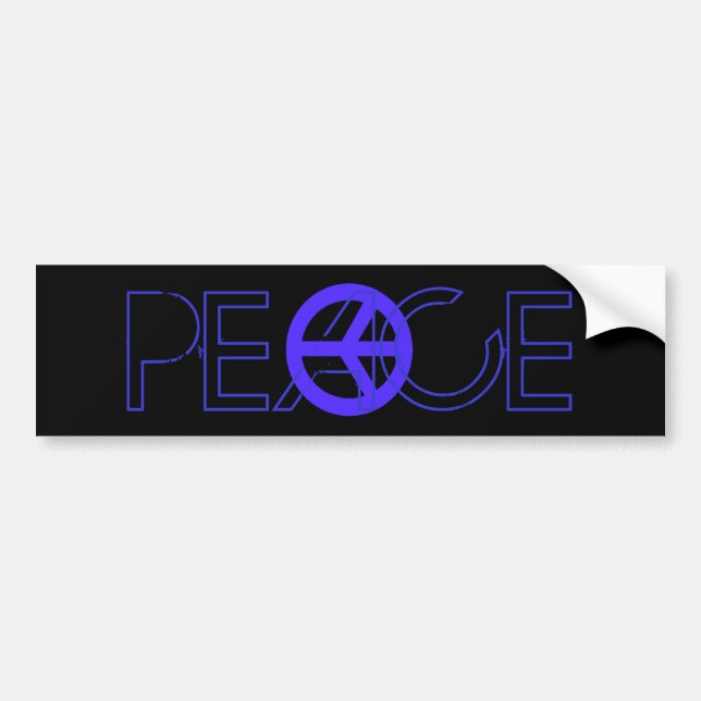 Sticker Bleu Peace (Devant)