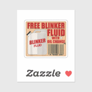 Sticker Blinker Fluid Idiot Gag chemise cadeau pour Mechan