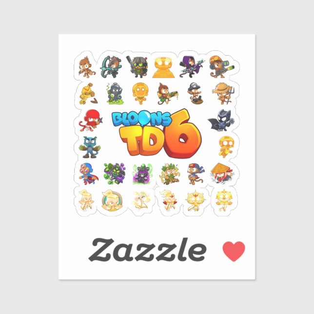 Sticker bloons td 6 (Feuille)