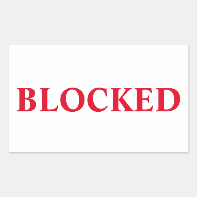 Sticker bloqué (Devant)