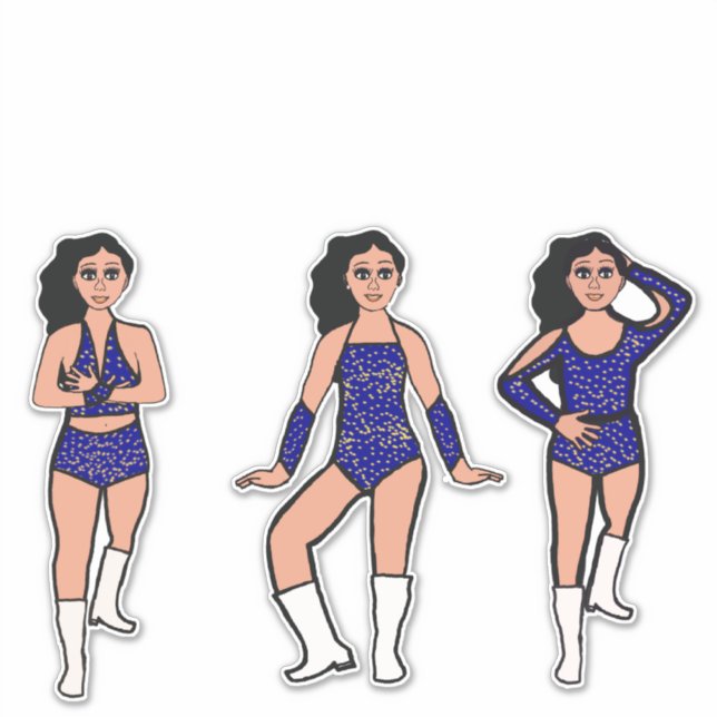 Sticker Blue Gold Dots #2 (Devant)