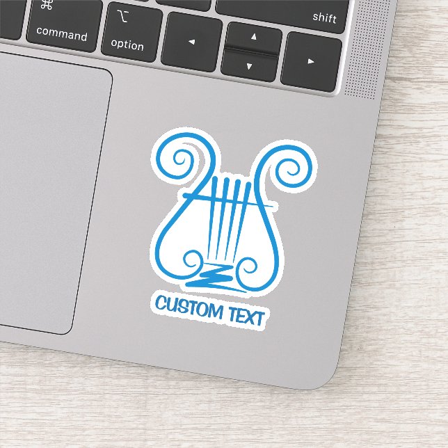 Sticker Blue Lyre (Détail)