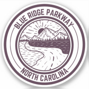 Sticker Blue Ridge Parkway Pittoresque Byway Virginia Nort