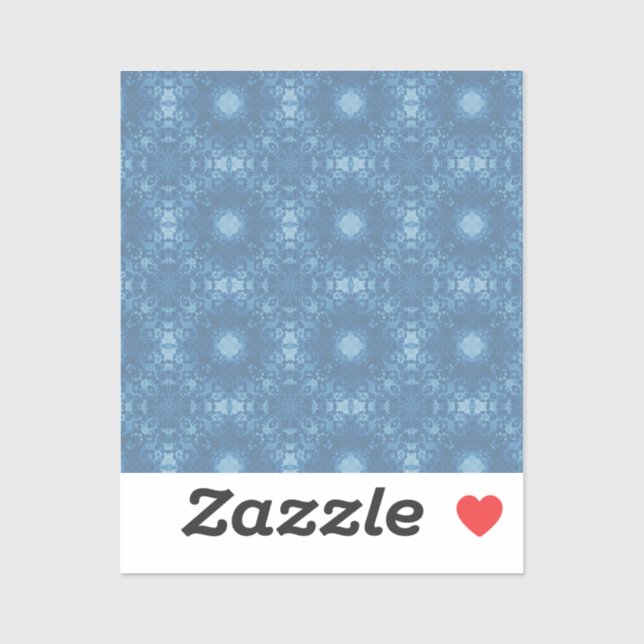 Sticker Blue Signature Pattern (Feuille)