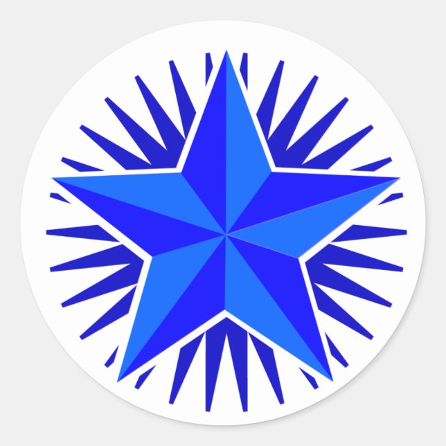 Sticker Blue Star (Devant)