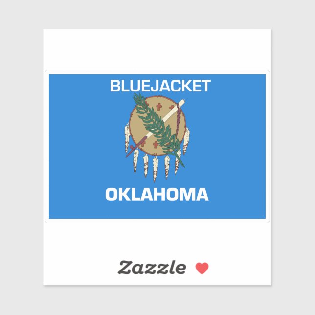Sticker Bluejacket Oklahoma (Feuille)