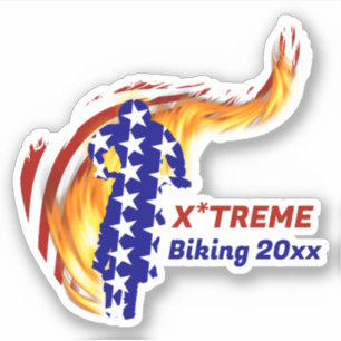 Sticker BMX / VTT de PATRIOTISME AMÉRICAIN