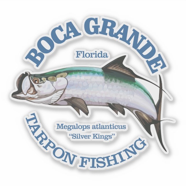 Sticker Boca Grande (Tarpon) (Devant)