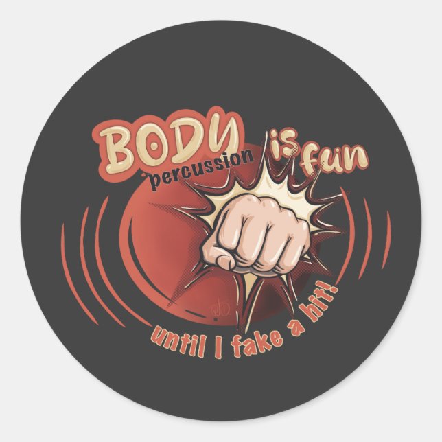 Sticker body percussion is fun  (Front)