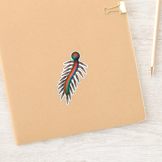 Sticker Bogue rampant rouge et vert