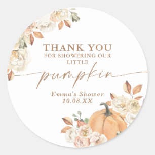 Sticker Boho Fall Citrouille Merci Favoriser