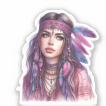 Boho Girl IA Art Mode Bohème