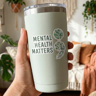 Sticker Boho personnalisé Semicolon de santé mentale Verdu