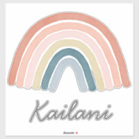 Boho Watercolor Rainbow et nom