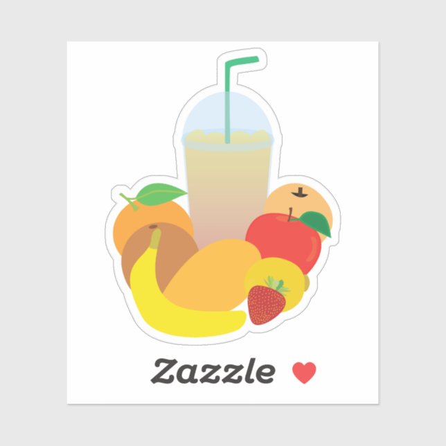 Sticker Boisson glacée (Feuille)