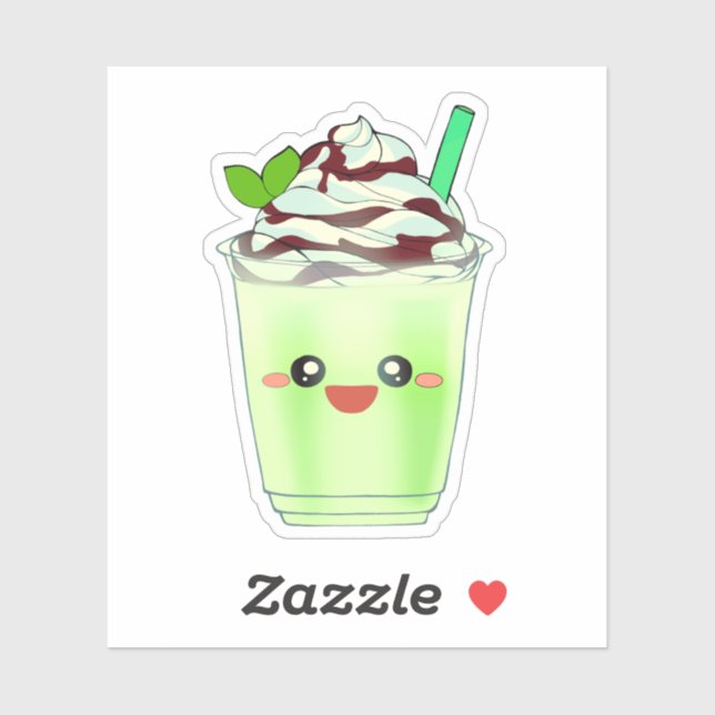 Sticker Boisson Matcha Green Tea (Feuille)