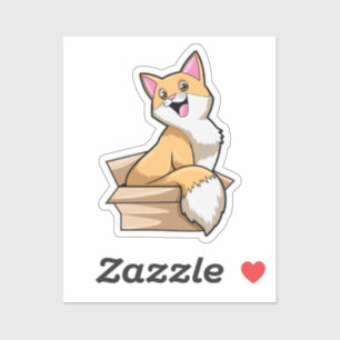 Sticker Boîte à chat