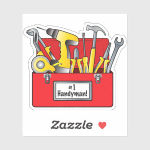 Sticker Boîte à outils : Bricoleur du numéro un !