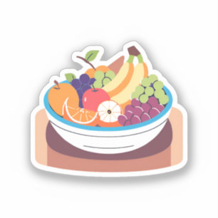 Sticker Bol de fruits