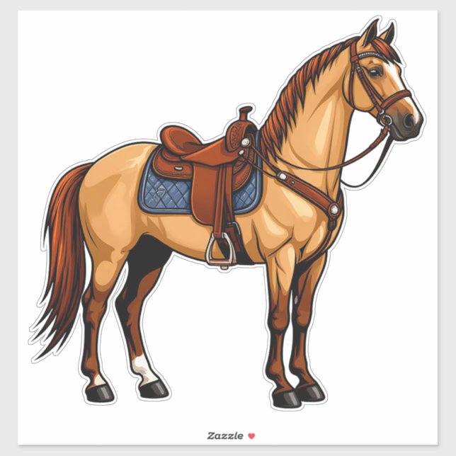 Sticker Bold Horse (Feuille)