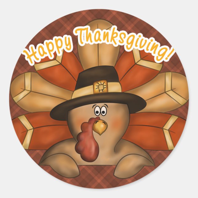 Sticker bon thanksgiving (Devant)