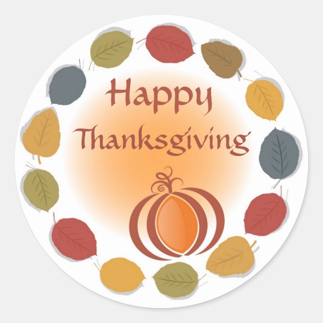 Sticker bon thanksgiving Holiday (Devant)