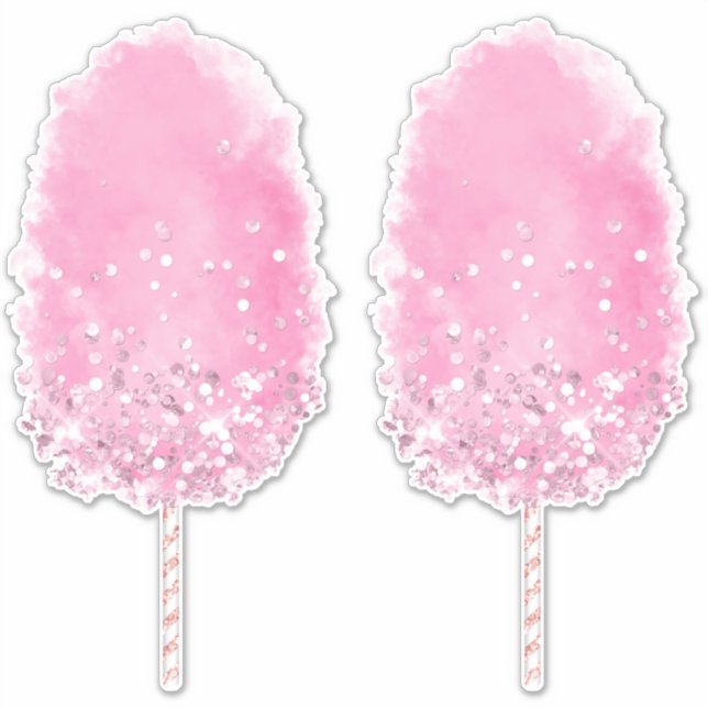 Sticker Bonbons de coton parties scintillant mignonne cein (Devant)