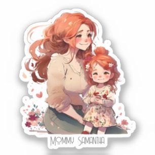 Sticker Bond adorable maman et fille (13)