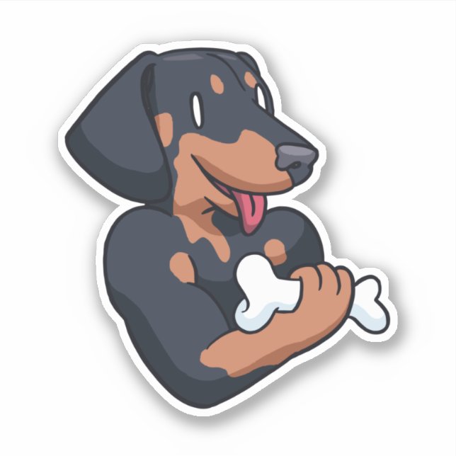 Sticker Bonelifter Dachshund (Devant)