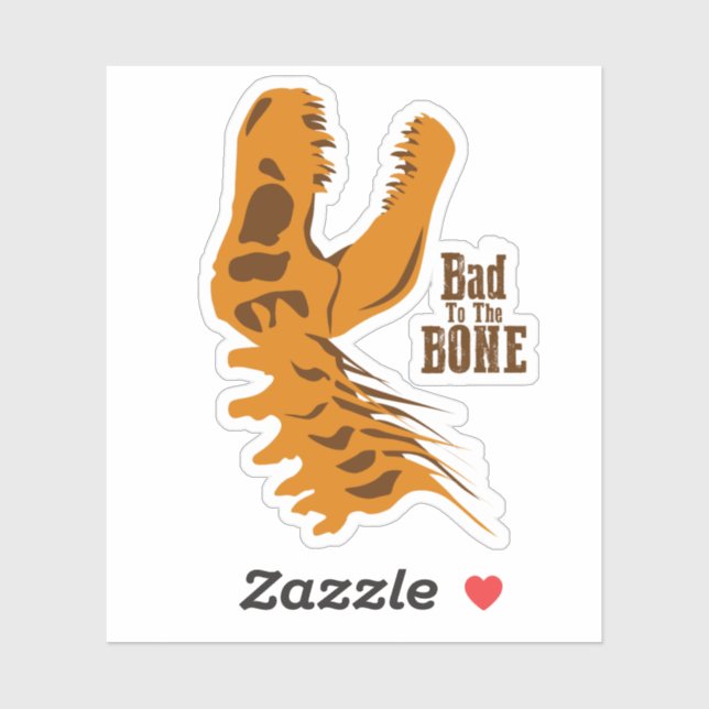 Sticker Bones T-Rex (Feuille)
