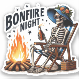 Sticker Bonfire Night - Beach Camping (2)