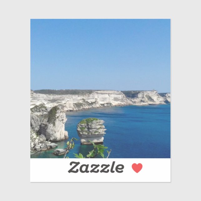 Sticker Bonifacio en Corse  (Feuille)