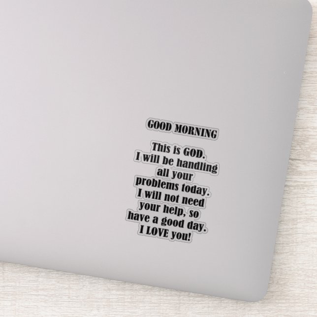 Sticker Bonjour de Dieu (Détail)