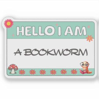 Sticker Bonjour Je Suis Un Vêtement De Livres Lover Drôle