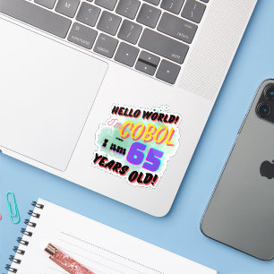 Sticker Bonjour le monde le langage de programmation Cobol