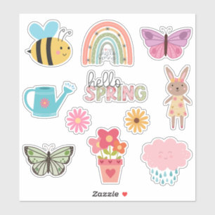 Sticker Bonjour printemps