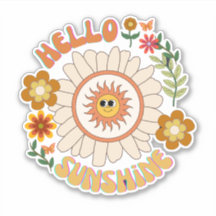 Bonjour Sunshine botanique fleurs hippie scrapbook