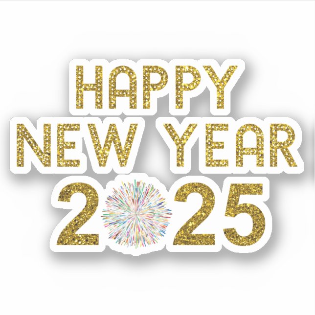 Sticker Bonne année 2025 (Devant)
