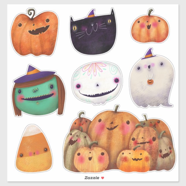 Sticker Bonne collection Halloween Décor (Feuille)