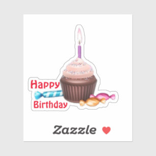 Sticker Bonne coupure d'anniversaire