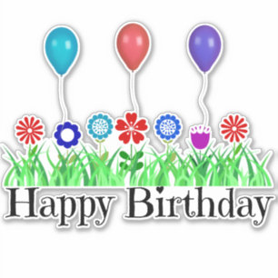 Sticker Bonne fête d'anniversaire