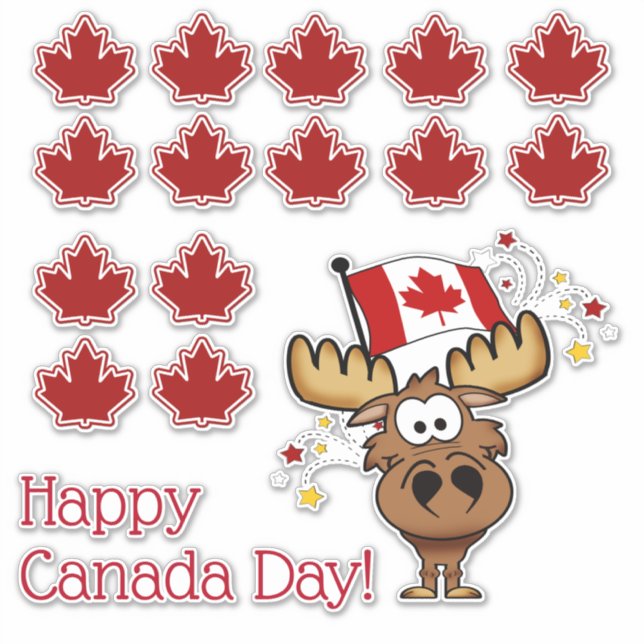 Sticker Bonne fête du Canada (Devant)