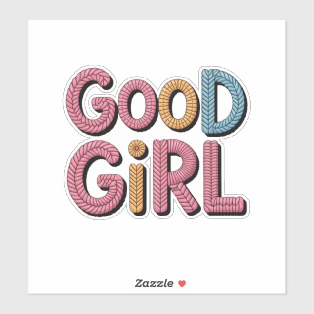Sticker Bonne Fille (Feuille)