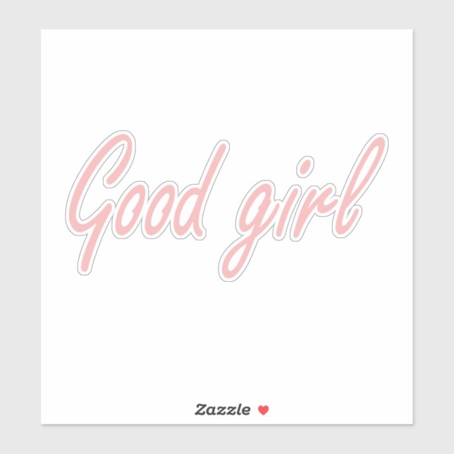 Sticker Bonne fille design (Feuille)