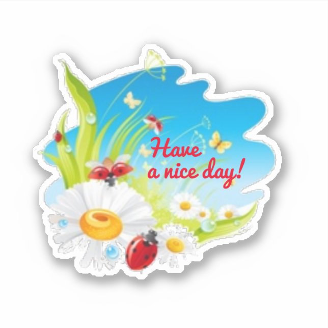 Sticker Bonne journée (Devant)
