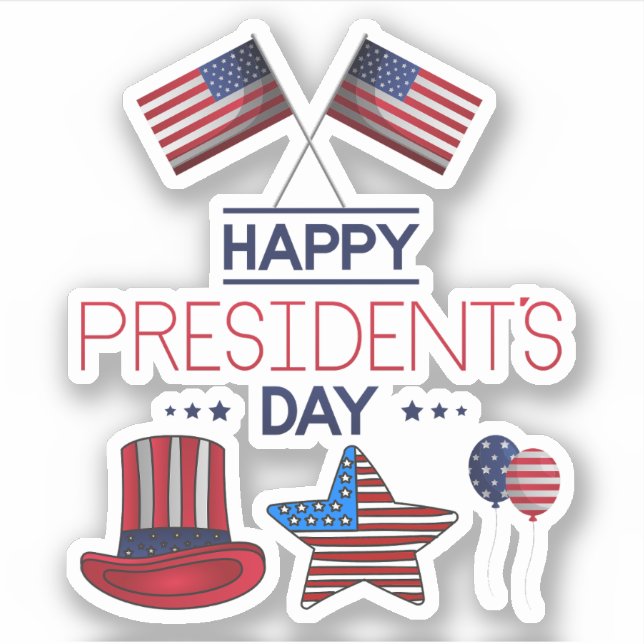 Sticker Bonne journée du Président (Devant)